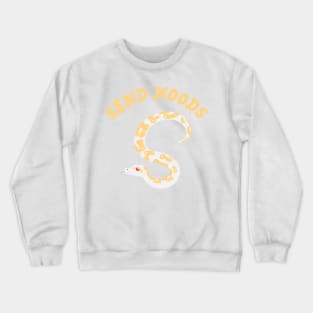 "Send Noods" Snake ~ Albino Crewneck Sweatshirt